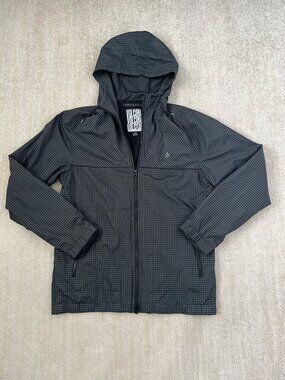 Volcom Mens Hooded Houndstooth Lightweight Jacket L
